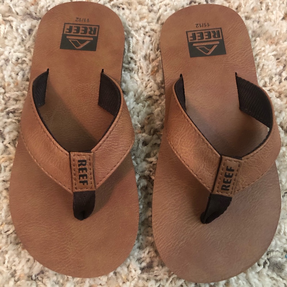 Reef kids leather sandals